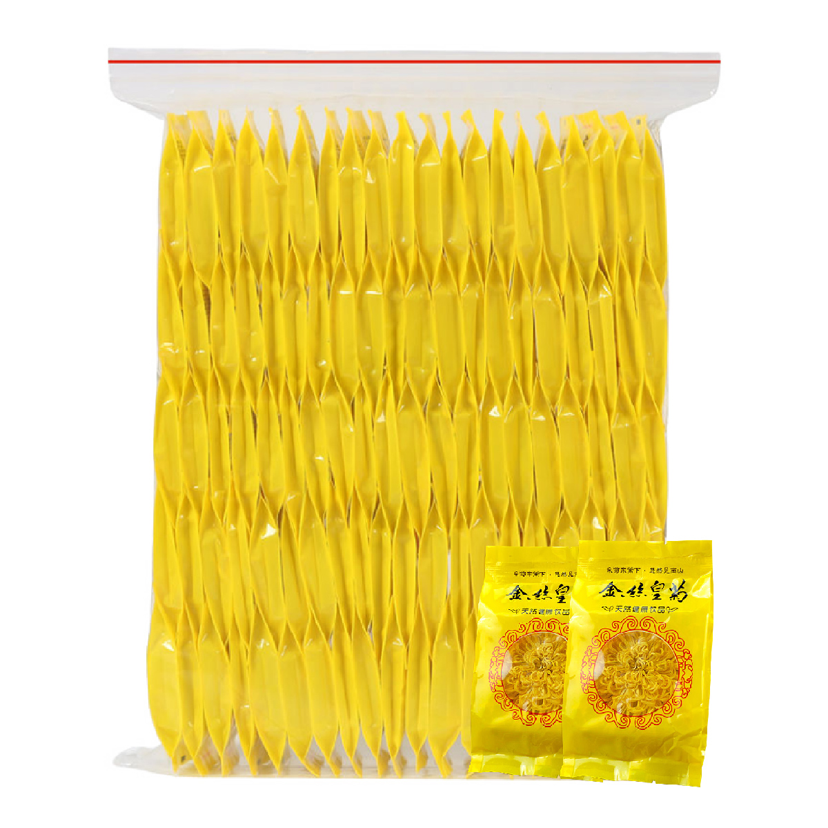 痴福 金丝皇菊大朵菊花茶一朵一杯黄菊大花茶可搭配枸杞红枣袋装100朵高清大图