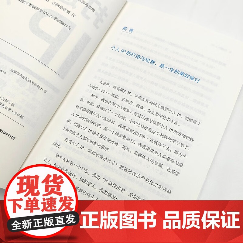 打造个人IP 粥左罗 著 励志与成功高清大图