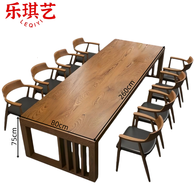 乐琪艺 会议桌一桌八椅套