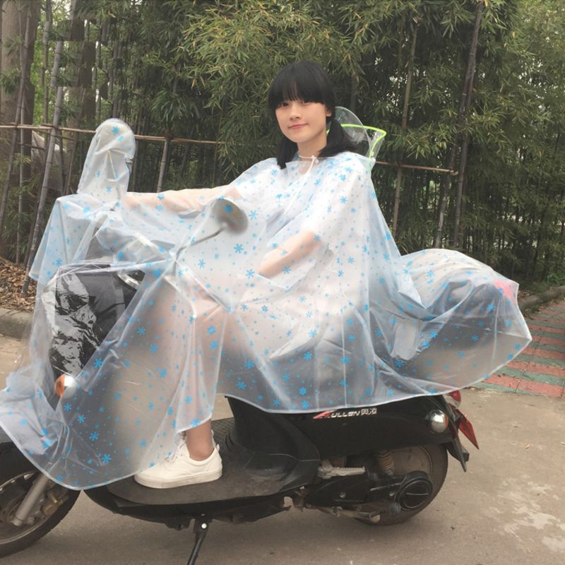 电动车雨衣单人自行车骑行男女加大号加厚透明防水电动摩托车雨皮