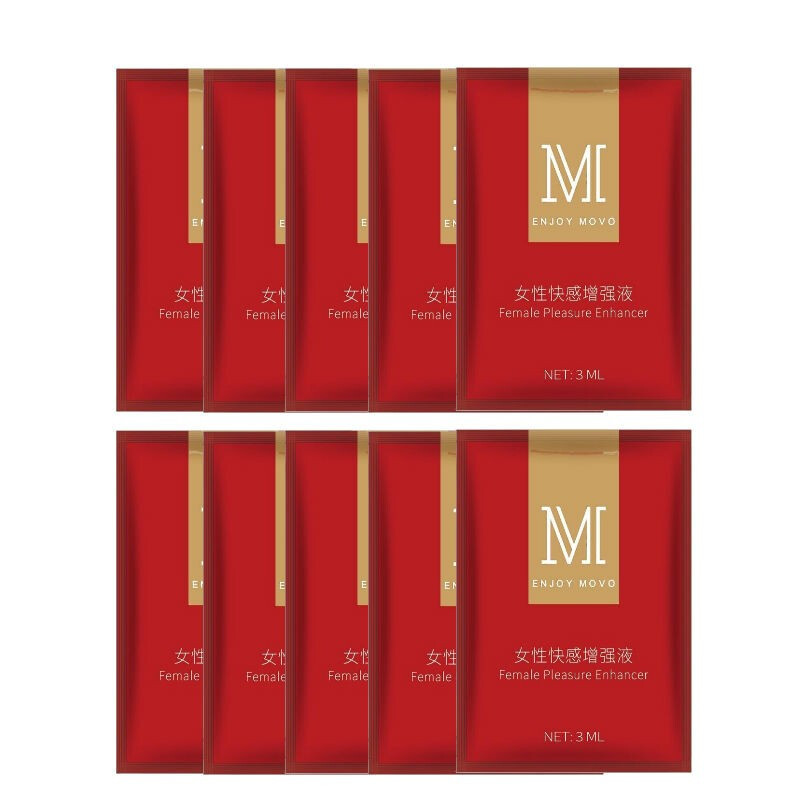 MOVO 女用快感加强液快感润滑液 水溶性热感人体润滑油女人性情冷淡润滑剂夫妻房事情趣成人性用品 小红肽快感凝胶3包