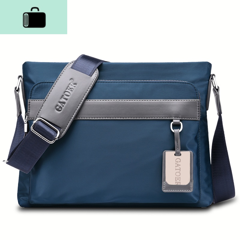 牛津布休闲斜挎包男小背包商务帆布单肩包男士包包运动挎包新款new