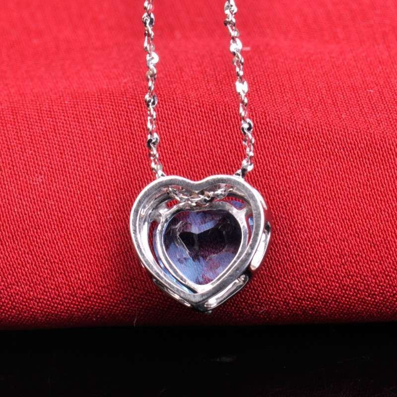 梦克拉Mkela 18K金镶蓝色托帕石吊坠 蓝情 宝石吊坠