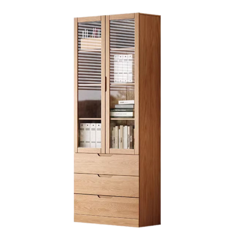 智叶舟实木办公柜60*32*200cm台高清大图