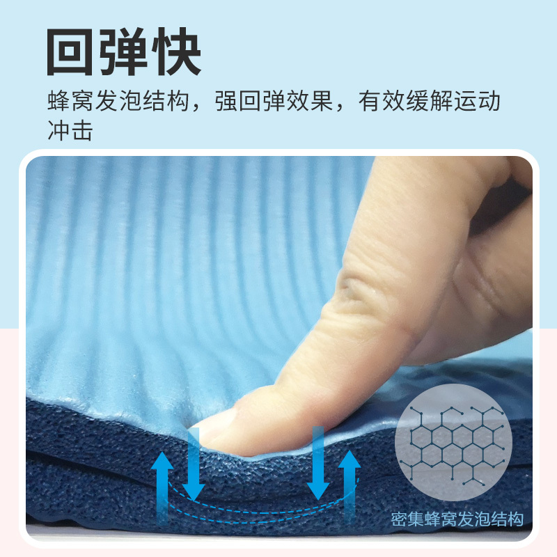 铁人NBR瑜伽垫加宽加长男女健身垫初学者防滑瑜珈垫地垫子家用
