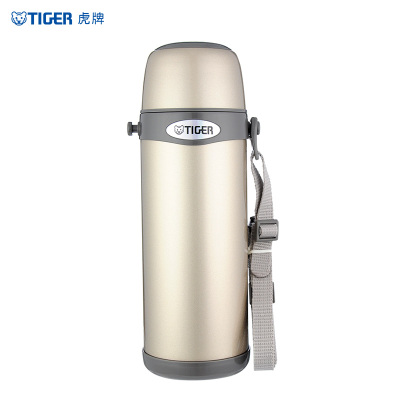 虎牌(tiger)保温杯MBI-A08C 香槟金 0.8L 304不锈钢户外轻量便携运动水杯真空旅行车载壶男女运动水壶
