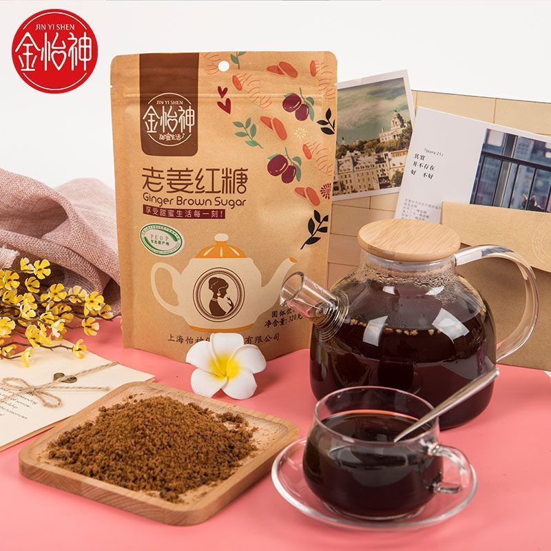 金怡神老姜红糖姜茶老姜红枣姜茶古法熬制红糖姜茶袋装320g