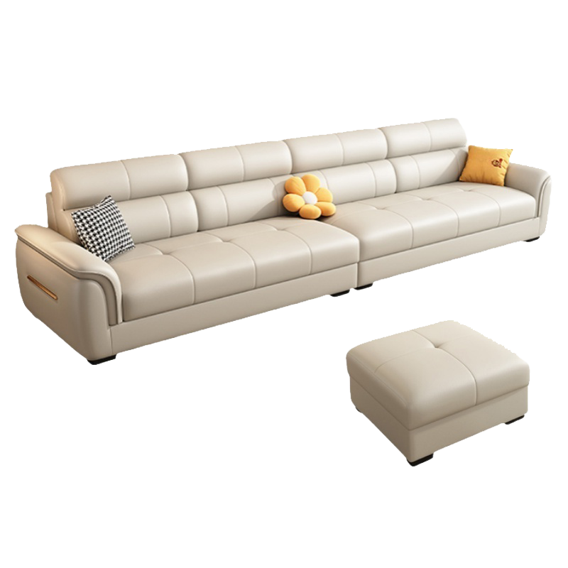 彭梵四人位真皮沙发3200*900*880mm张高清大图