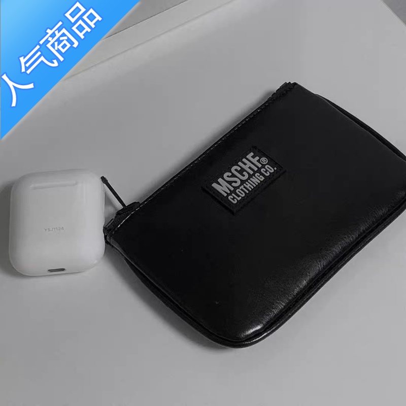 封后【REコンテナ】 回馈价！MSCHF定制韩版网红同款字母硬币零钱包 black黑色