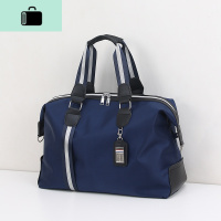 旅行包手提包男士大容量行李包商务出差单肩旅行袋女健身包旅游包NEWLAKE 深蓝色小