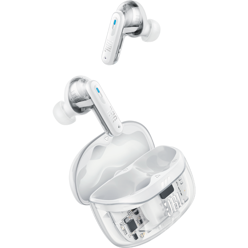 JBL TUNE BEAM2 琉璃荚 2代 水晶白高清大图