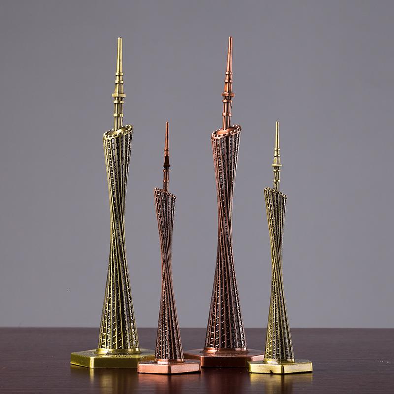 美帮汇广州塔模型小蛮腰合金摆件 金属工艺品 家居装饰品客厅酒柜办公室高清大图