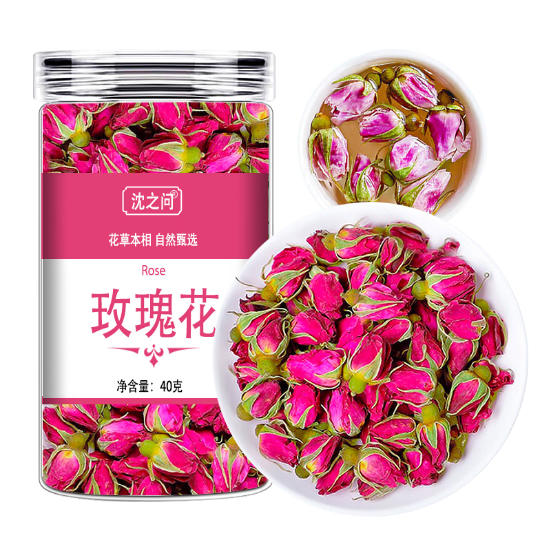 玫瑰花茶干玫瑰花泡茶平阴玫瑰花瓣食用泡水喝的散装花茶非特级高清大图