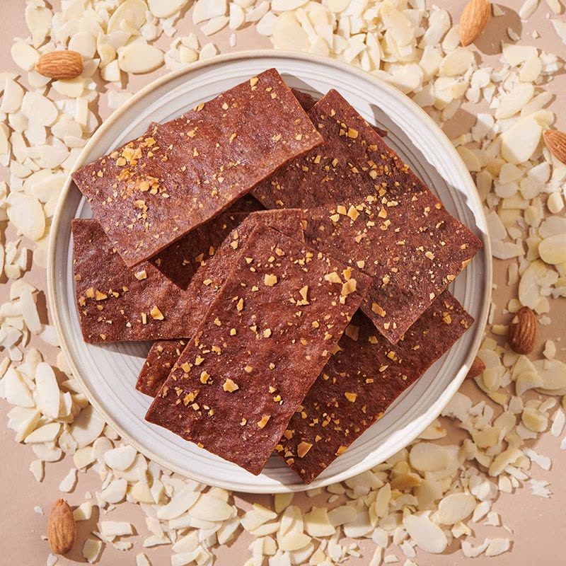 来伊份 巴旦木酥脆肉脯35g*3零食小吃肉脯 靖江特产肉脯肉干零食图片