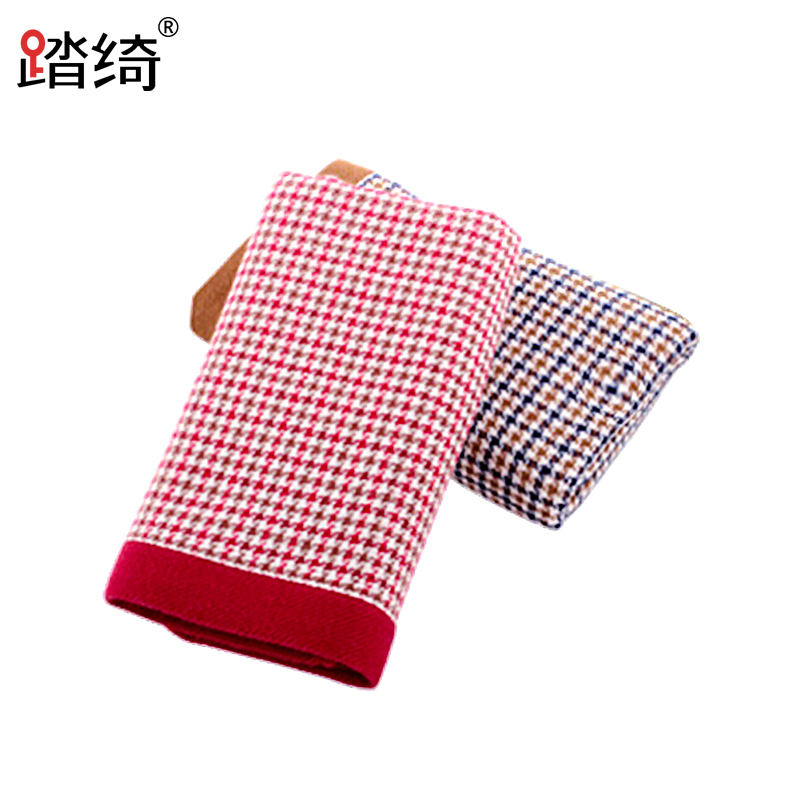 踏绮 英格兰千鸟格面巾 34*76cm 条高清大图