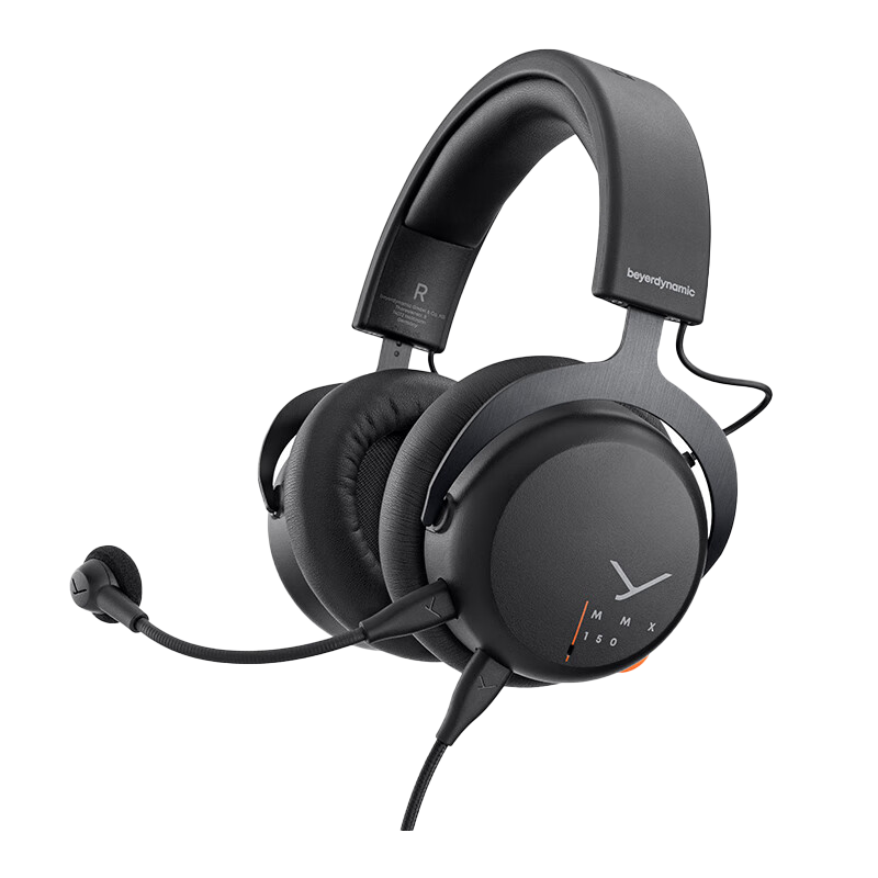 拜雅(beyerdynamic)头戴式游戏耳机 MMX150 黑色 带线控 高端旗舰级游戏耳机 32欧姆