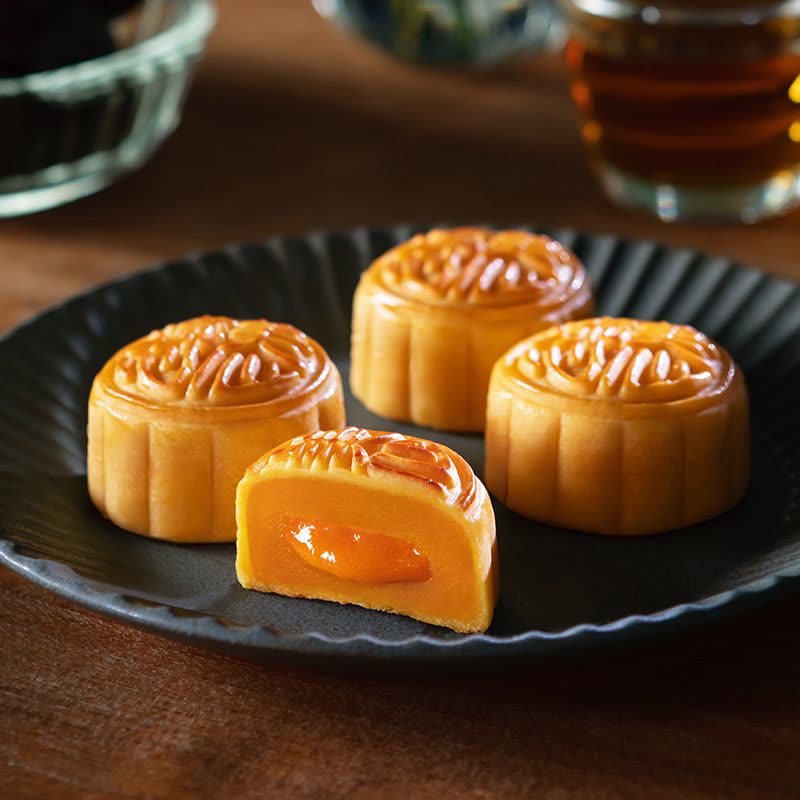 中国香港美心流心奶黄月饼360g礼盒装八枚装月饼【价格图片品牌报价