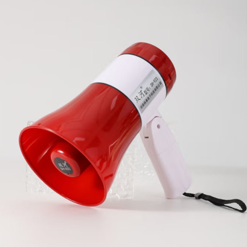 双河大功率手持录音喊话器可充电扩音器喇叭 SH-923 双电池仓120秒录音喇叭+1个锂电池高清大图