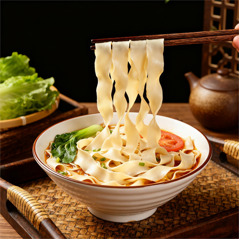 天麦然面条 五得利鸡蛋花边刀削面900g 炸酱面拌面家庭早餐面高清大图