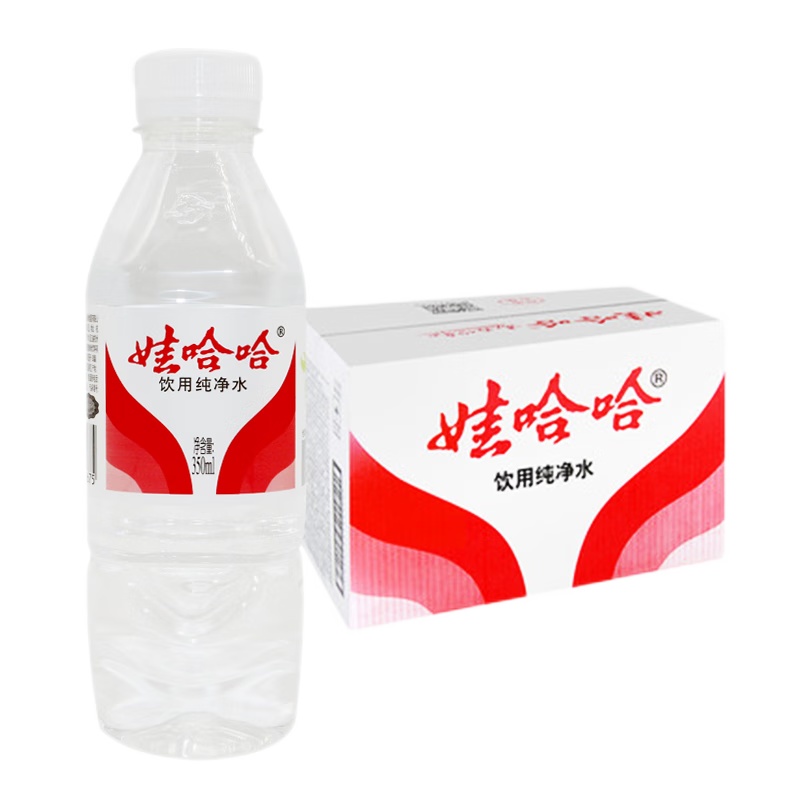 娃哈哈(WAHAHA) 350ml*24瓶、24瓶/箱 箱 瓶装水