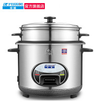半球（PESKOE）6升全不锈钢电饭锅 大容量家用电饭煲456人6L 安全防干烧底盘加热不粘涂层内胆