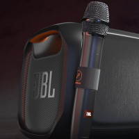 JBL PARTYBOX ON-THE-GO家庭影院 KTV卡拉OK唱歌套装 客厅音响 无线蓝牙户外便携音箱 内置电池