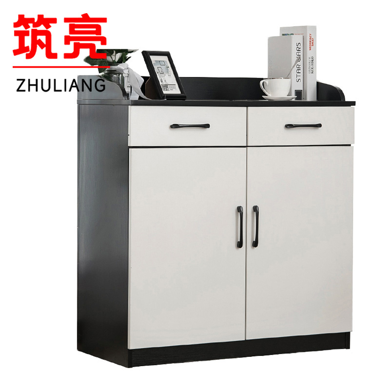 筑亮 餐边柜 80cm黑白 台高清大图