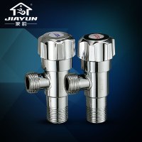 家韵三通全铜角阀加厚三角阀一进二出止水阀冷热水通用分水器角阀