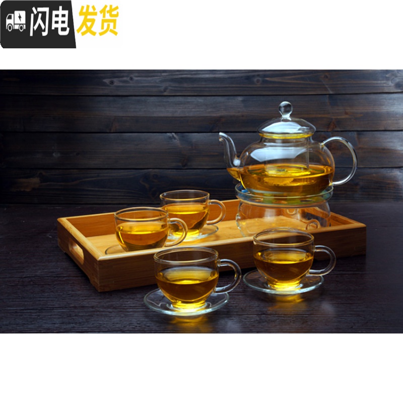三维工匠耐热玻璃小茶杯带把品茗杯加厚功夫茶具套装直筒把杯花茶杯品茶杯 100直筒杯4只装(买两套发12只高清大图