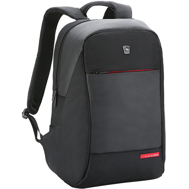 爱华仕(OIWAS) 双肩包男士商务大容量USB充电接口 背包 OCB4618 黑色高清大图