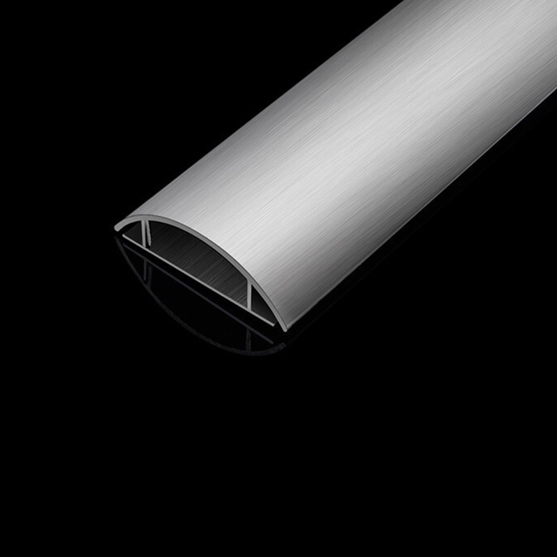 aiwo铝合金过线槽 圆弧形穿线板布线槽 特厚型耐踩铝合金线槽