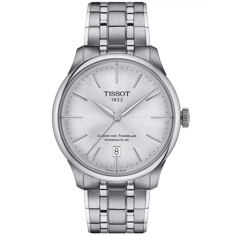 天梭(TISSOT)瑞士自动机械表经典设计防水不锈钢腕表女款39毫米