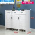 鞋柜家用口玄关柜简约现代厅柜大容量鞋架进入户衣帽柜鞋柜_713_290 A款暖白色三门三抽（不含安装）组装
