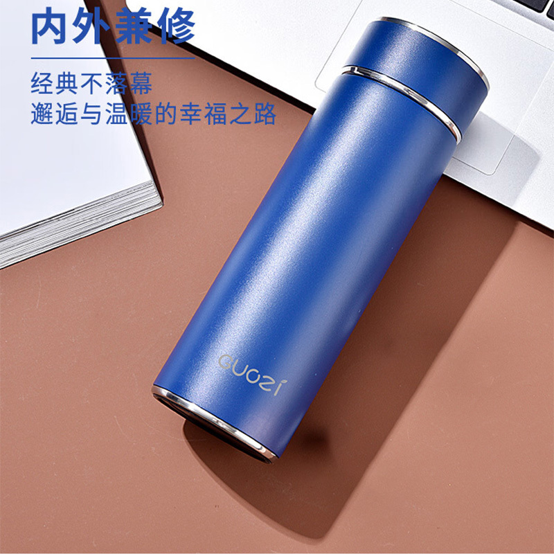 果兹保温杯500ml握感舒适不锈钢内胆GZ-B42(颜色随机)高清大图