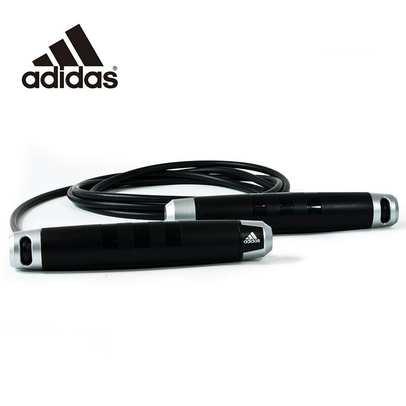 阿迪达斯（adidas）学生/成人跳绳ADRP-11011运动健身减肥橡胶耐磨中考比赛跳绳 轻型简易跳绳3m长度可调节