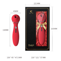 KISTOY伊丽莎白按摩震动棒秒爱潮神器女性用品性用具自慰器跳蛋舔吸允器振动棒情爱玩具成人情趣性用品仿真阳具