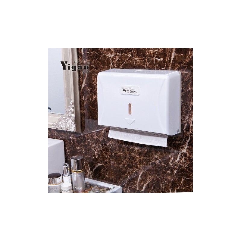 亿高卫生间酒店壁挂式塑料擦手纸盒纸家用餐饮挂式擦手纸架纸巾架