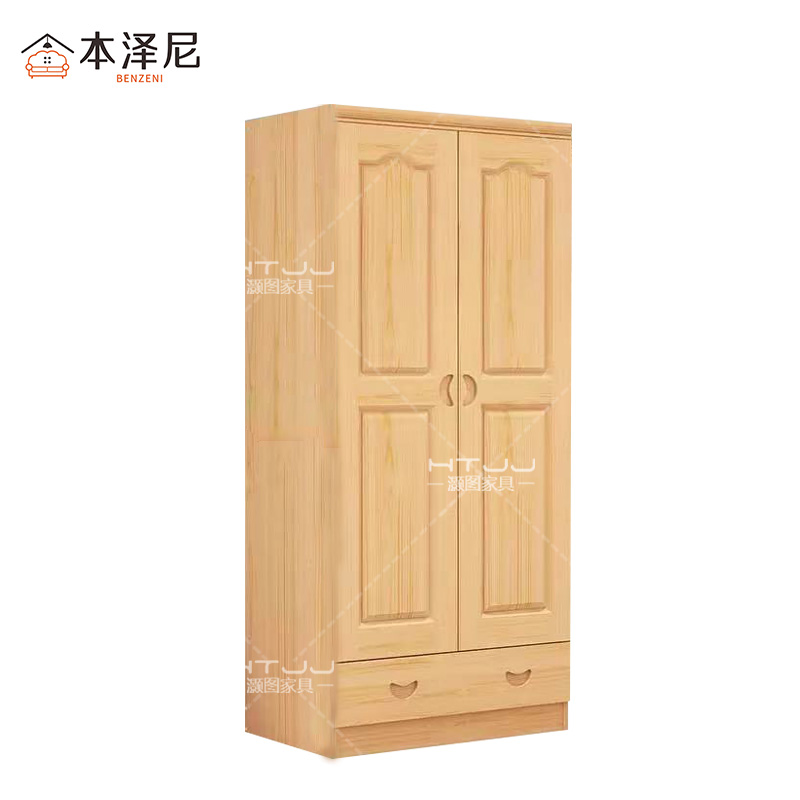 本泽尼 两门衣柜 木衣柜 HTZ-BM3619 800*530*1950mm 组高清大图