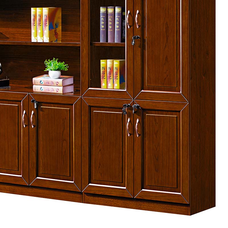 臻远 ZY051433 木质文件柜展示柜油漆贴木皮资料柜书柜 组合柜高清大图