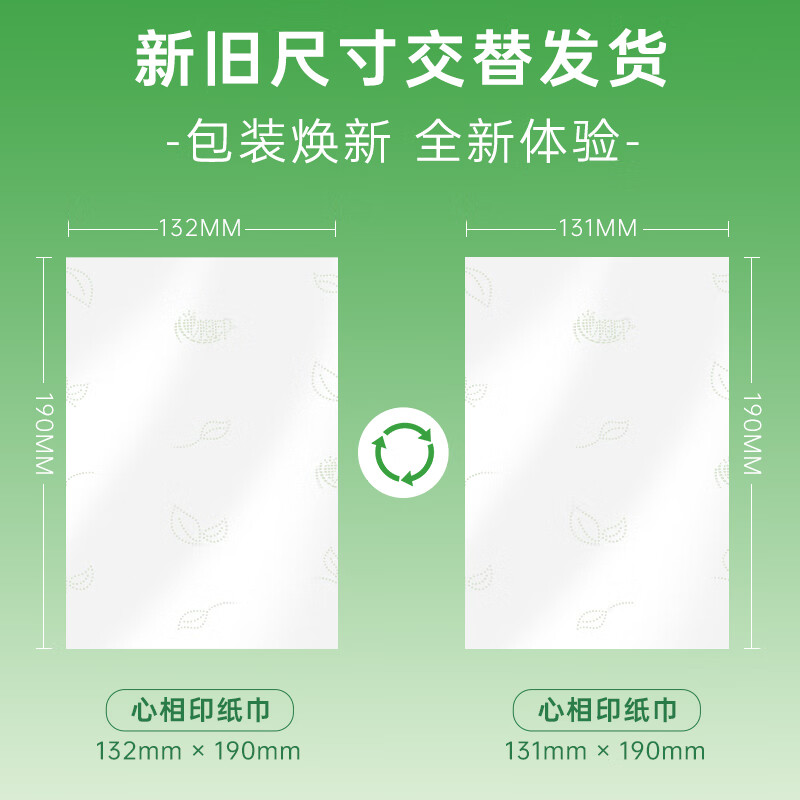 心相印抽纸 茶语经典3层100抽*24包纸巾 箱装 淡茶香高清大图