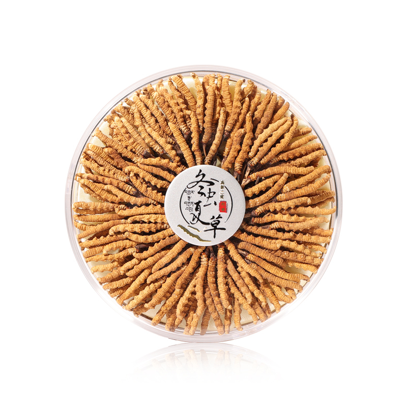 阿依舍 冬虫夏草虫草正品冬虫草王 5条/g 50克 250条干货黄金实木礼盒装