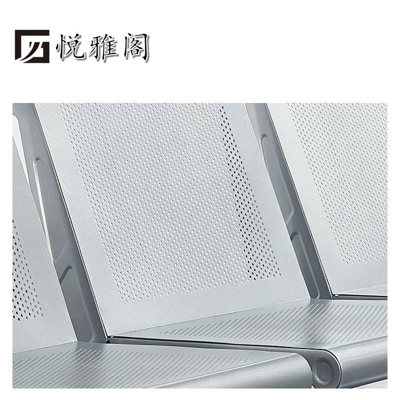 悦雅阁 四人位连排椅 2500*700*780 组高清大图