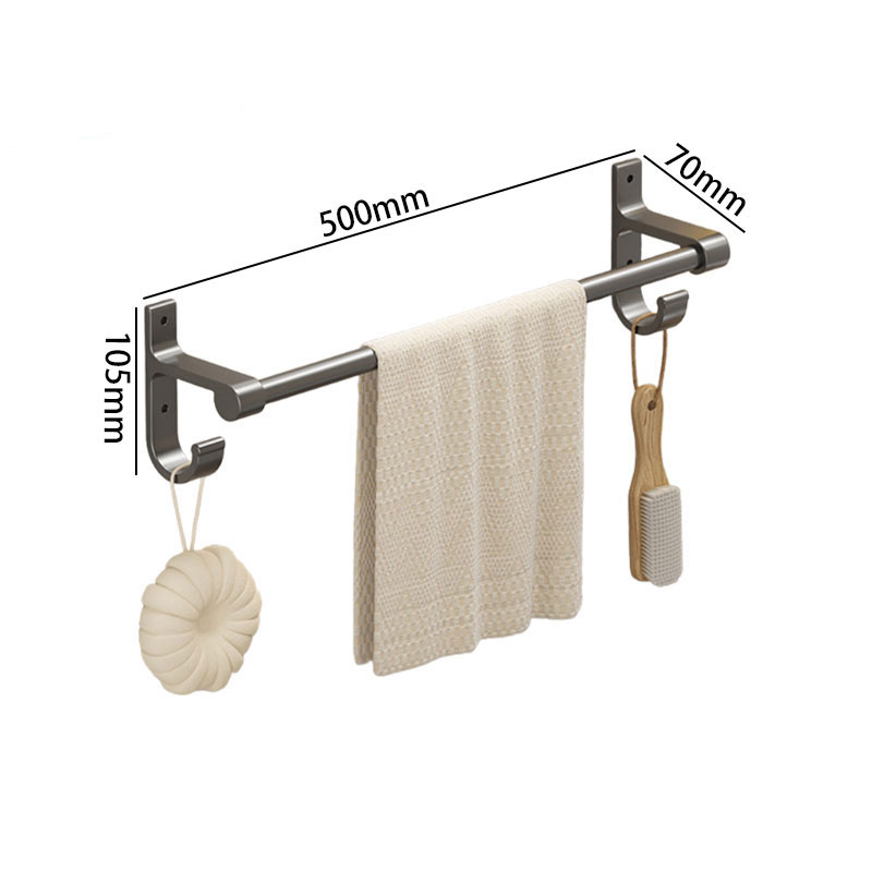 豫汉迎毛巾架 枪灰色毛巾架500*70*105mm个