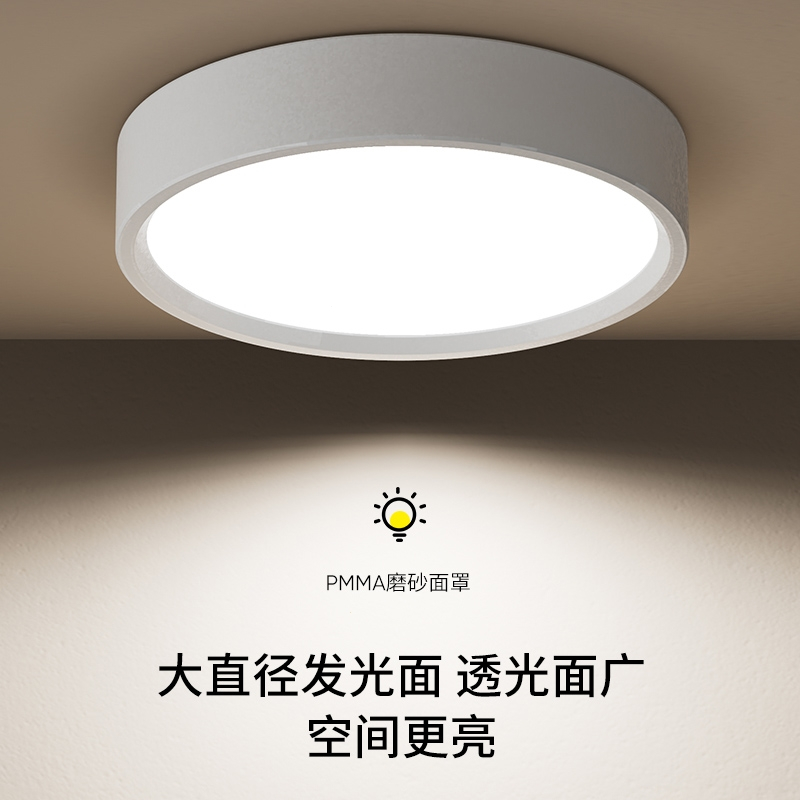 古达明装筒灯圆形led小吸顶灯吊顶灯过道灯入户走廊玄关天花射灯