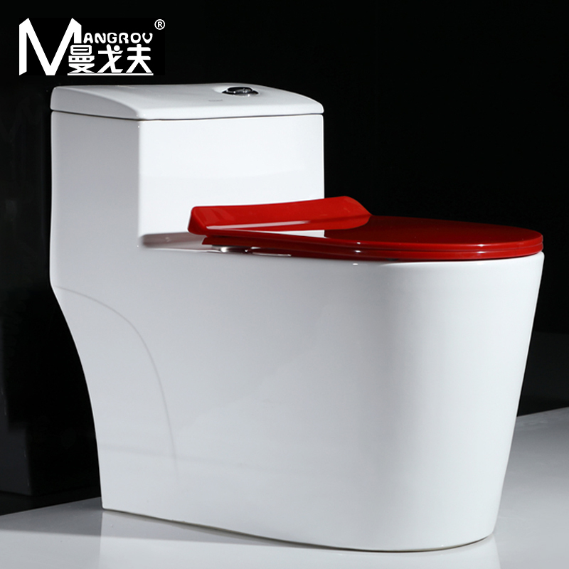 曼戈夫卫浴 马桶连体式大冲力大口径8.0大管道超漩式防臭坐便器家用地排节水座便器 250/350/400坑距/300MM