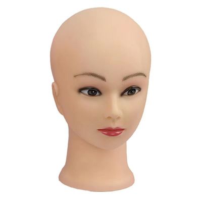 小光头有妆(50cm) 仅头模 教习头模特头 假人头 假发支架 头模展示化妆练习 公仔光头头模型