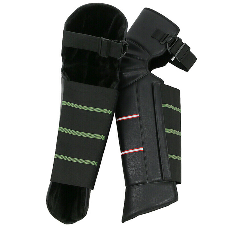 摩托车护膝冬季电动车护腿用具保暖骑车防风防寒加长加厚摩托车护膝