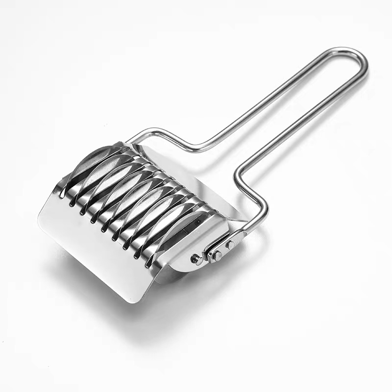 家用切面条器省时省力不锈钢切面条削面刀削面器锋利滚轮一推即成