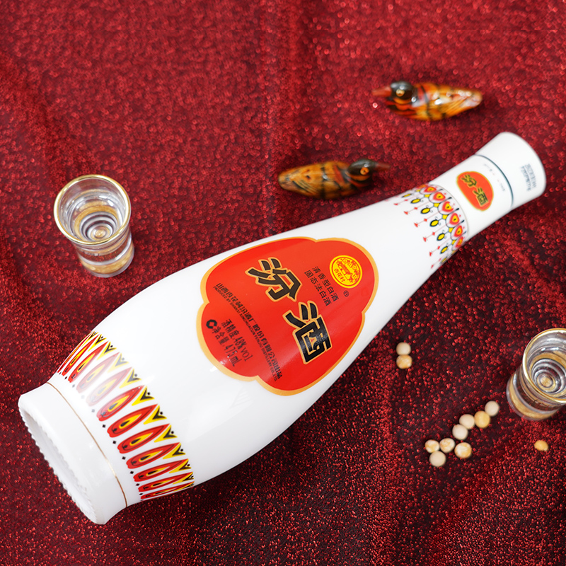 [官方正品]山西杏花村酒 48度乳玻汾酒475ml*6瓶装纯粮酿造白酒高清大图