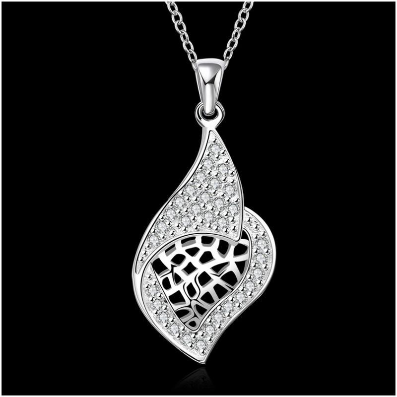 N629 Women Silver Necklace 镀925纯银女项链日韩版锁骨链潮人送女朋友七夕情人节礼物